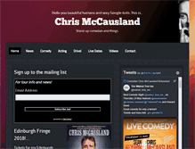 Tablet Screenshot of chrismccausland.com